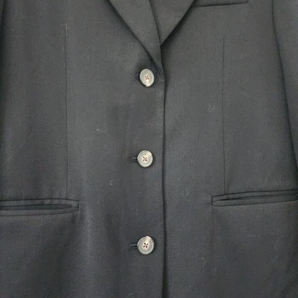 Everlane The 80s Blazer Padded Shoulder Oversized Single Breasted Work Black 2 - Picture 7 of 16